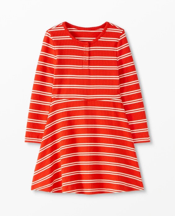 Hanna Andersson | Stripe Long Sleeve Fit & Flare Dress | Size: 6-7 Hanna Andersson | Stripe Long Sleeve Fit & Flare Dress | Size: 6-7