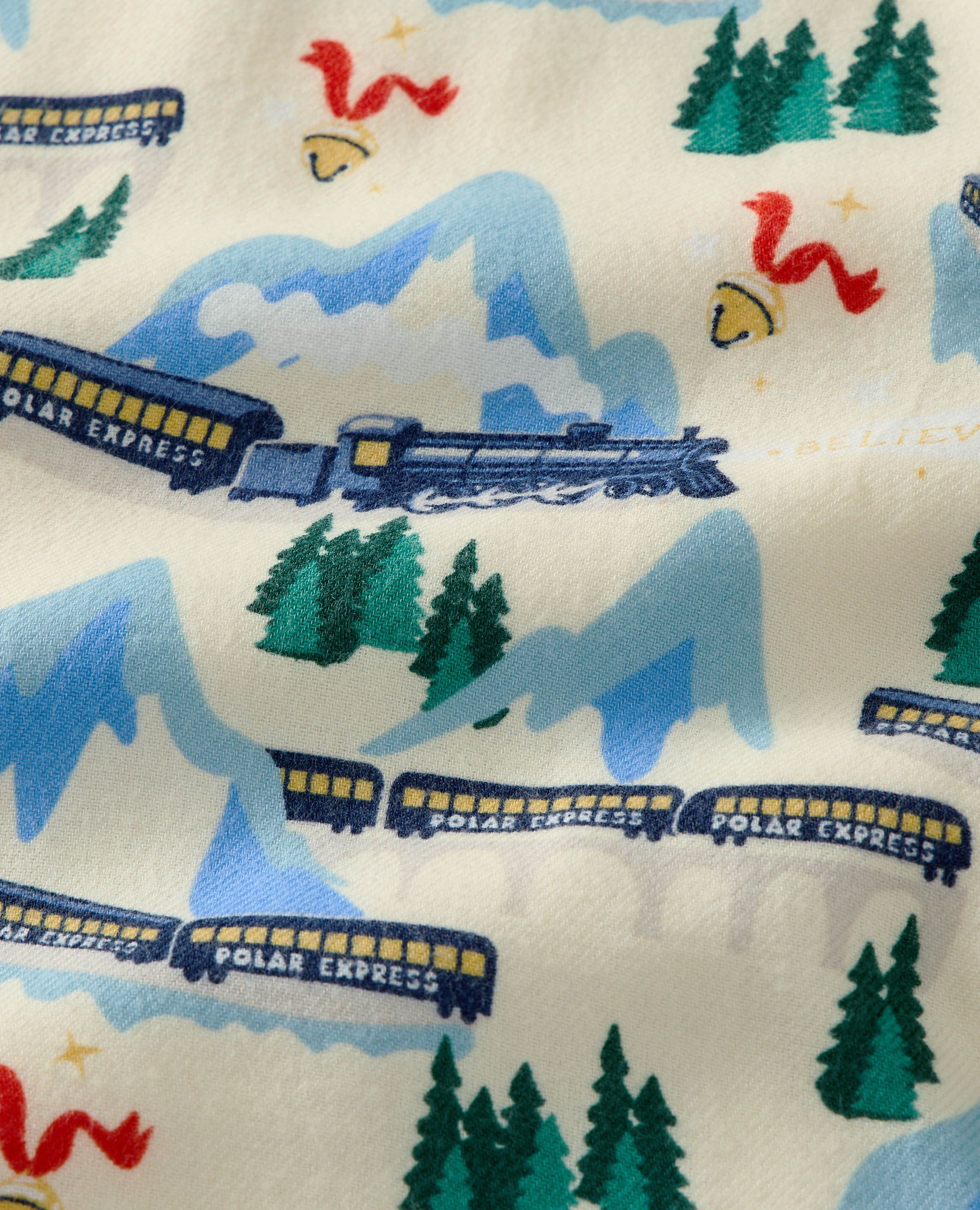 The Polar Express HannaJams™ Pajama Set in Polar Express on Ecru - main