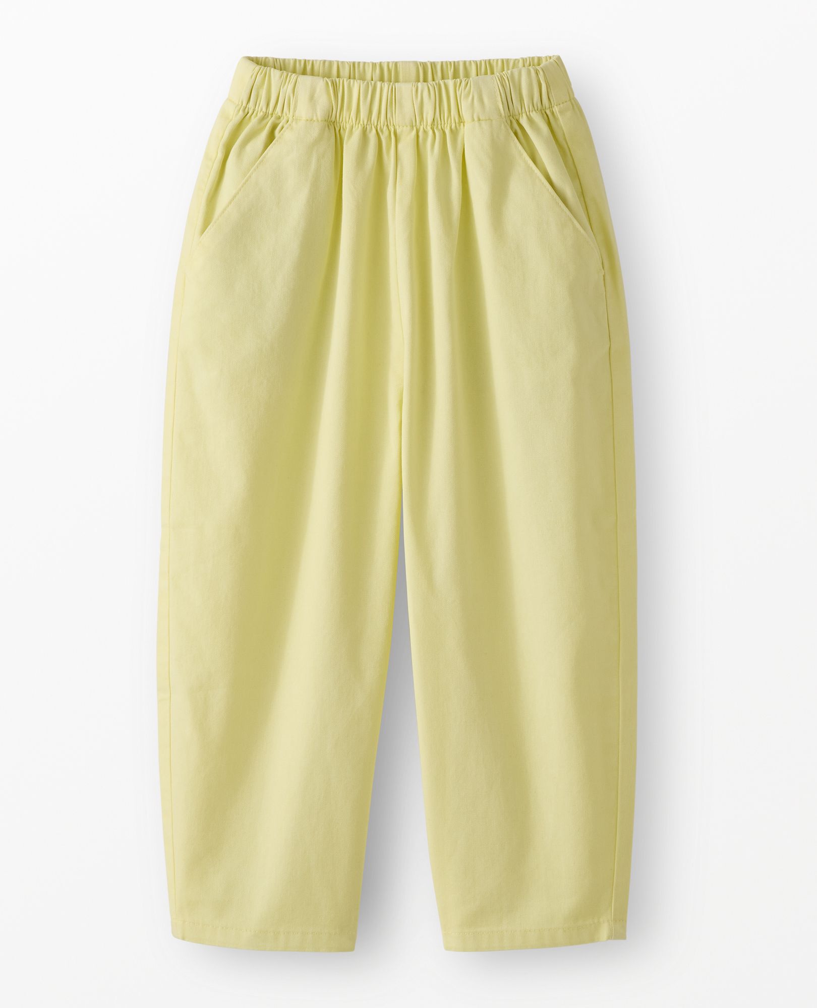 Twill Barrel Pants in Lemon Ice - main
