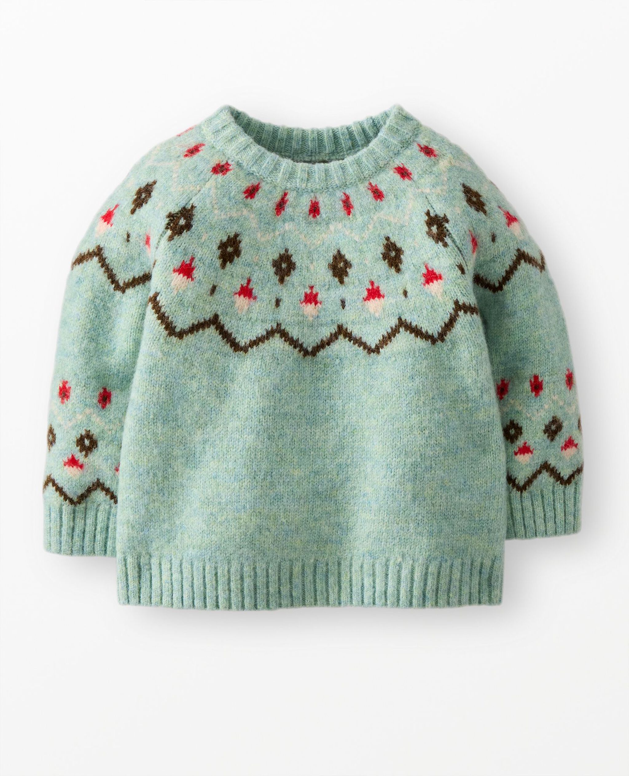 Baby Fair Isle Sweater in Winter Fair Isle - main