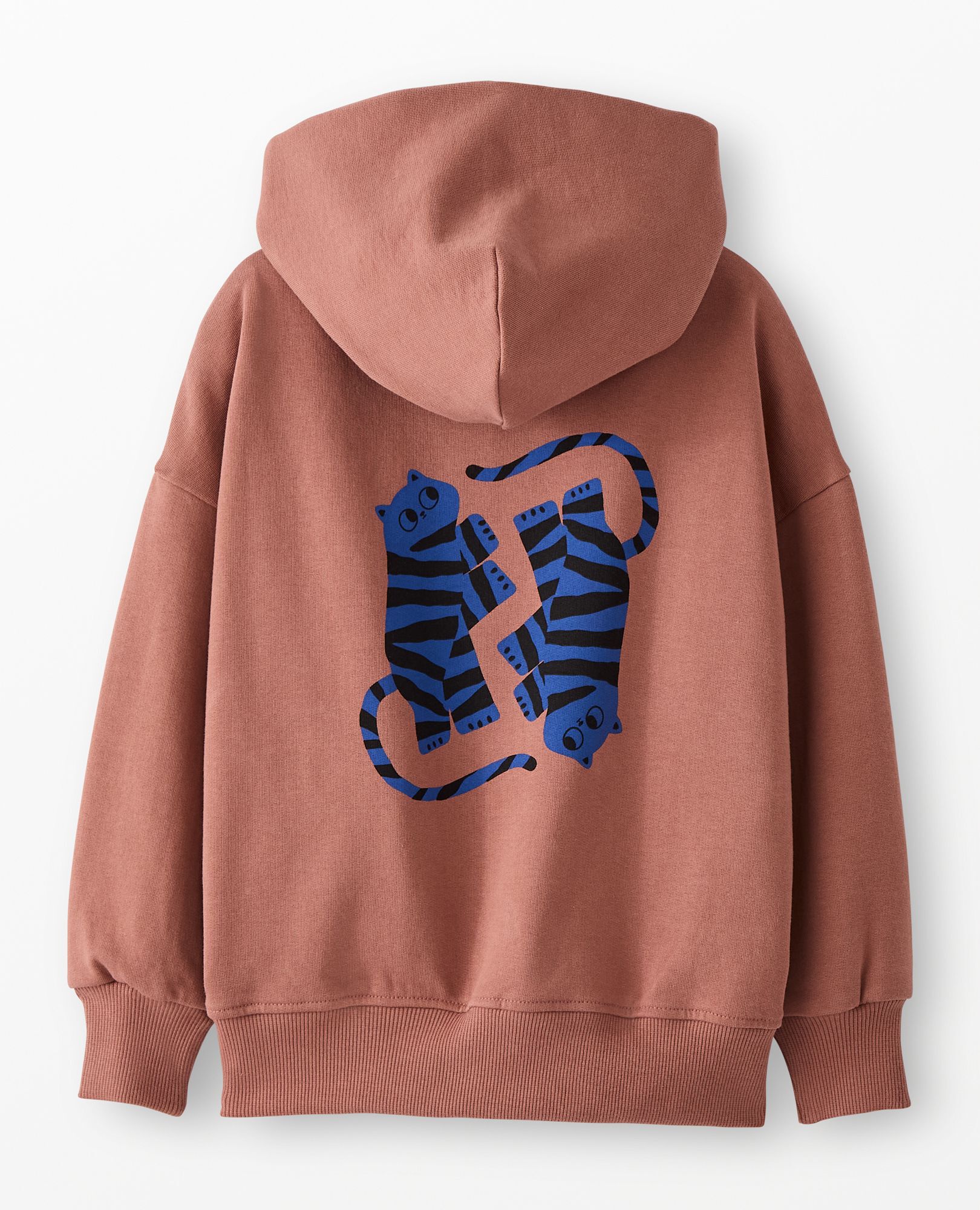 French Terry Graphic Hoodie in Burlwood - main