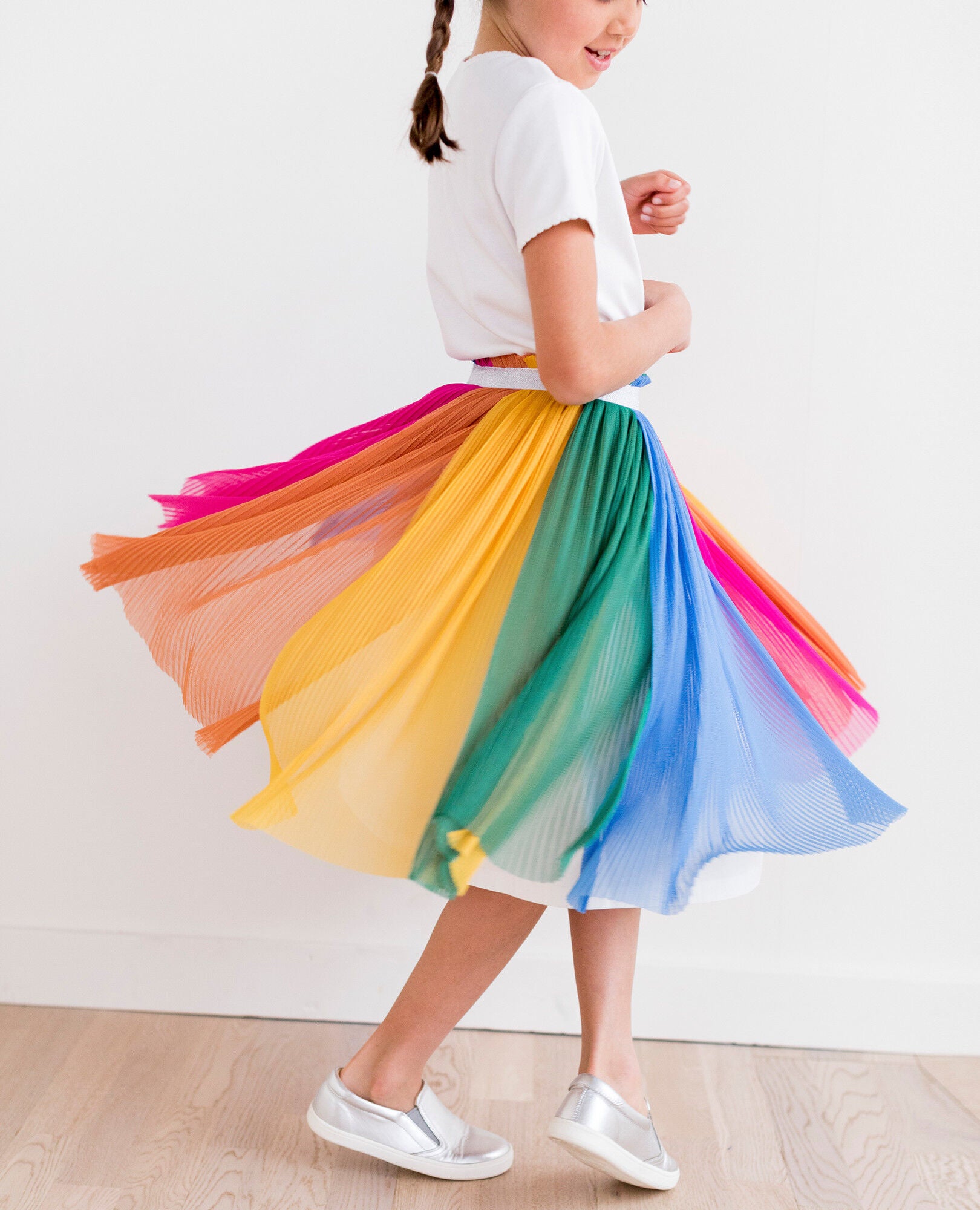 hanna andersson rainbow tulle skirt