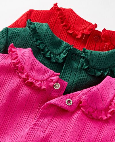 Long Sleeve Collared Pointelle Dress with Pockets in Malachite - main