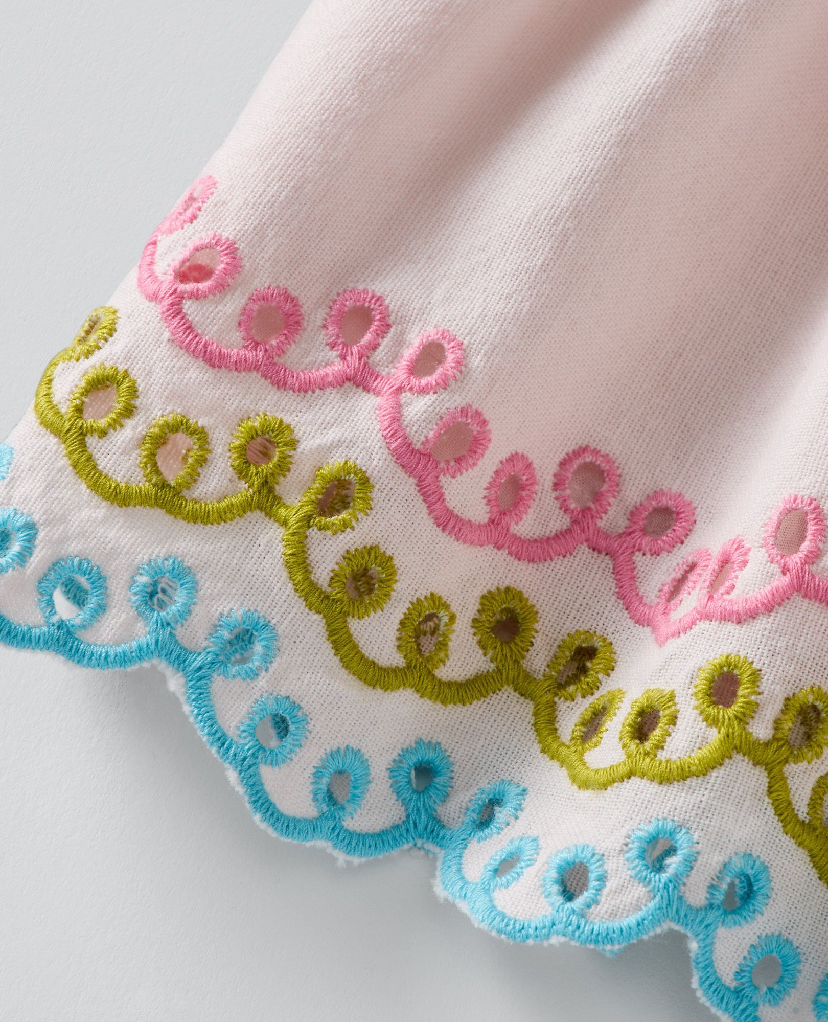 Baby Sleeveless Embroidered Tiered Dress in Rose Veil - main