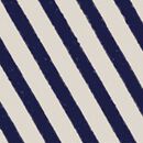 Long-Sleeve Collared Twill Top in Navy/Ecru - swatch