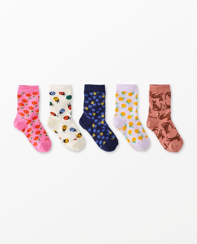 5-Pack Crew Socks in Icon Multi - main