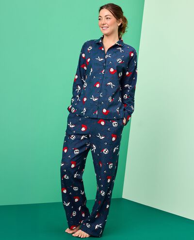 Women's Disney Tim Burton's The Nightmare Before Christmas Flannel Pajama Set in Nightmare Before Christmas - main