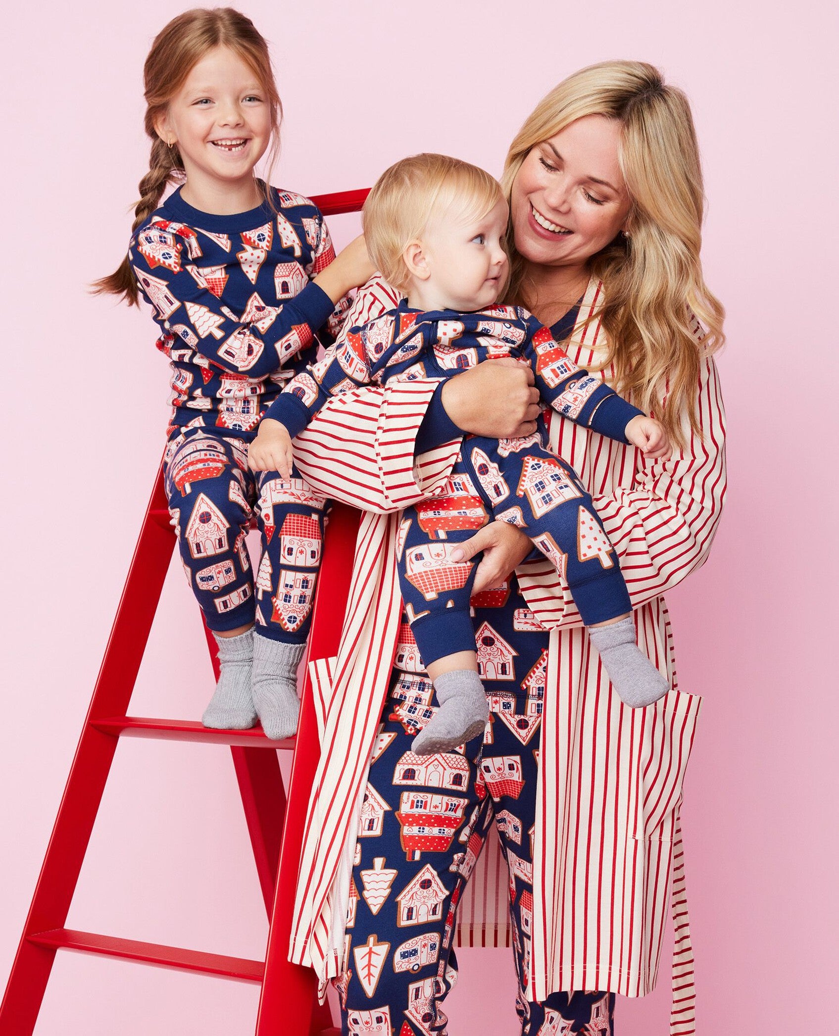 Women's Holiday Print Long John Pajama Top Hanna Andersson