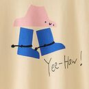Oversized Graphic T-Shirt in Yee-haw! - swatch