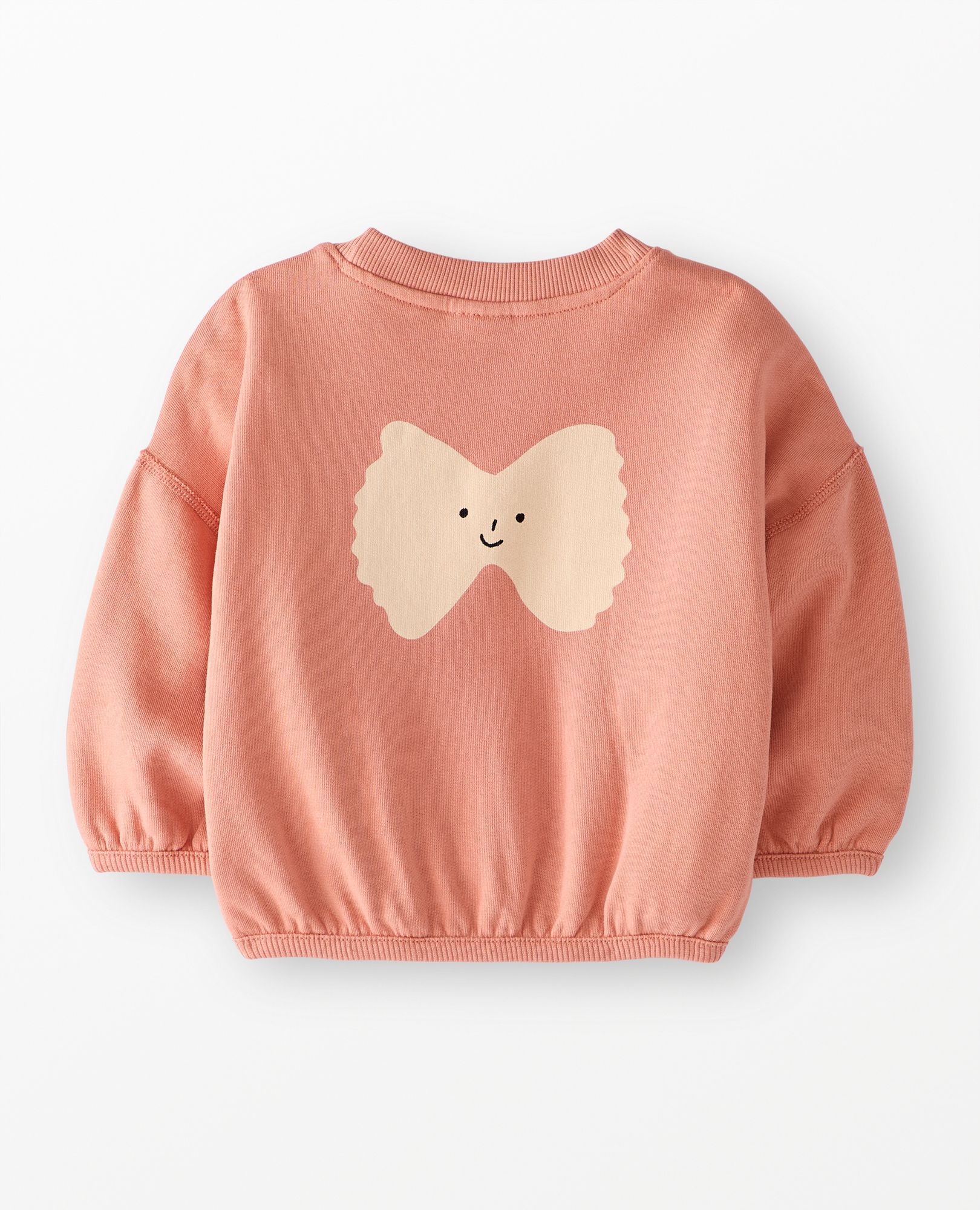 French Terry Graphic Sweatshirt in Bowtie Noodles - main