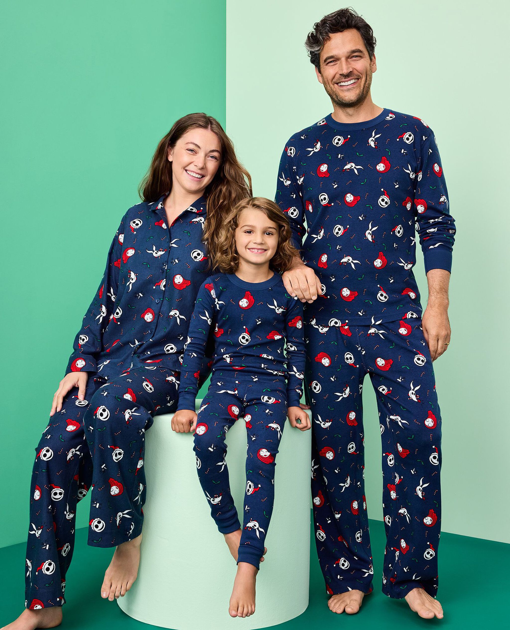 Adult Disney Tim Burton's The Nightmare Before Christmas Relaxed Fit Pajama Set in Nightmare Before Christmas - main