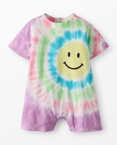 Baby Oversized Tie-Dye Romper in Multi Tie Dye - main