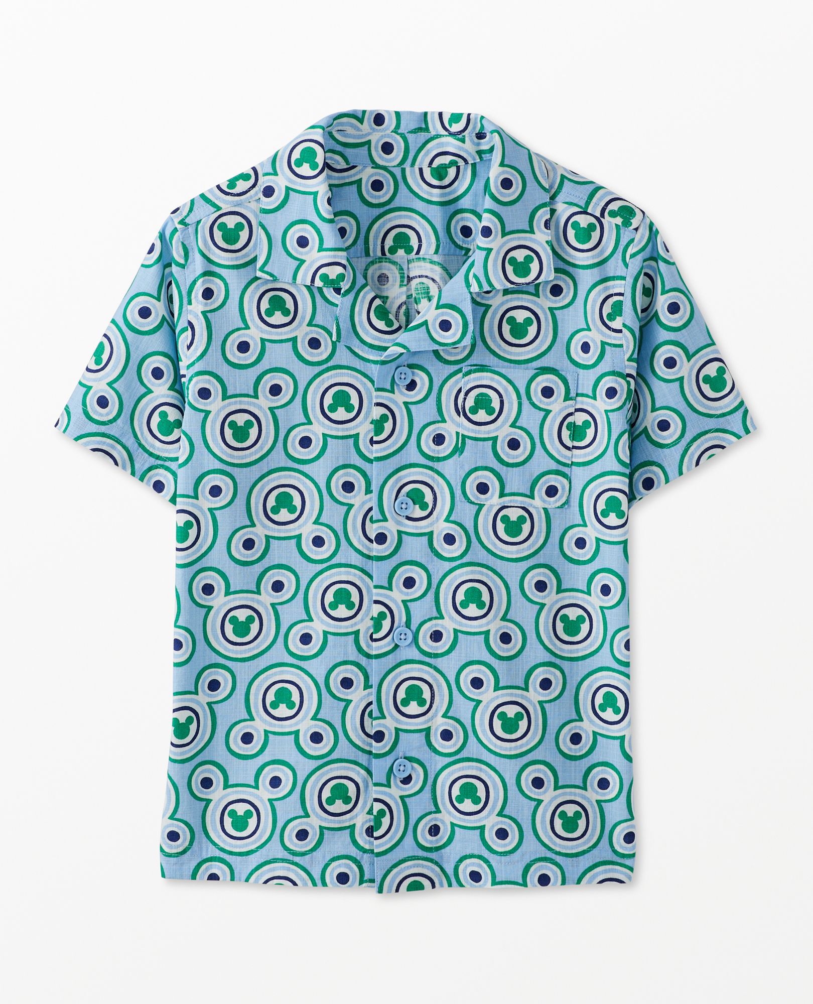 Mickey mouse store button down shirt