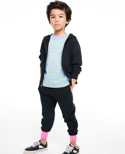 French Terry Sweatpants in Black - main