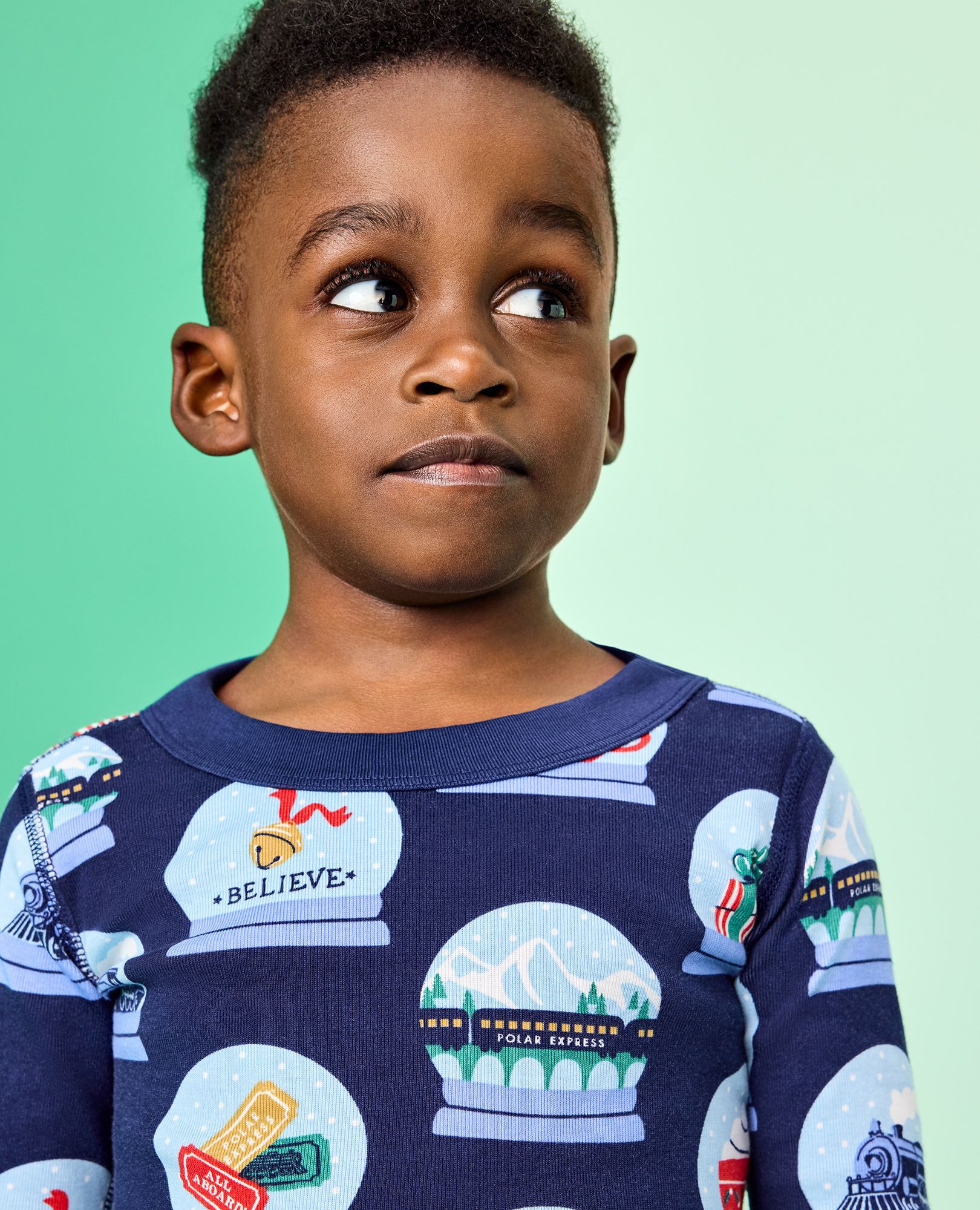 The Polar Express HannaJams™ Pajama Set in Polar Express Snowglobes - main