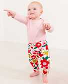 Baby Wiggle Pants In Organic Cotton in Rosey Posy - main