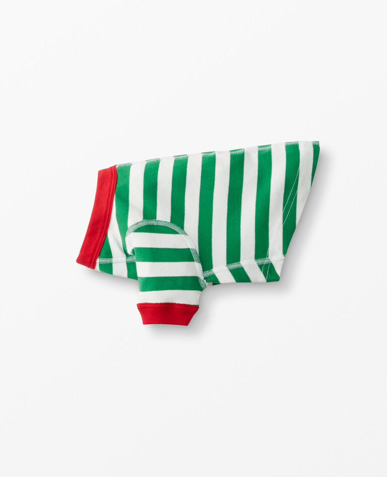 Pet Johns In Organic Cotton in Tree Green/White/Hanna Red - main