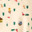 Adult Holiday Flannel Pajama Pants in Woodland Gnome - swatch