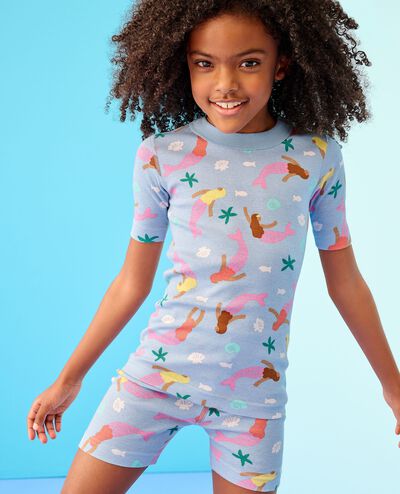 HannaJams™ Pajama Set in Floral Mermaids on Picnic Sky - main