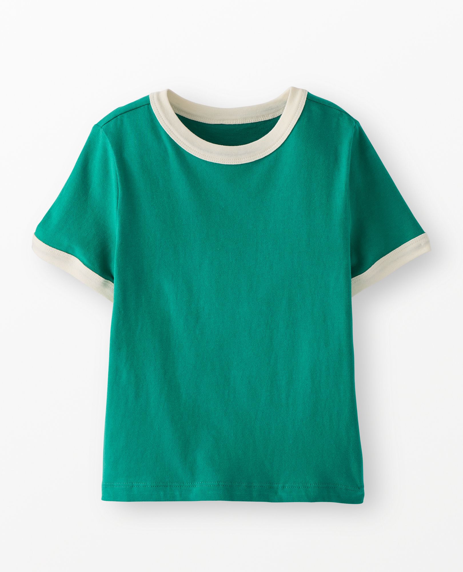 Classic Fit Ringer T-Shirt in Gumdrop Green - main