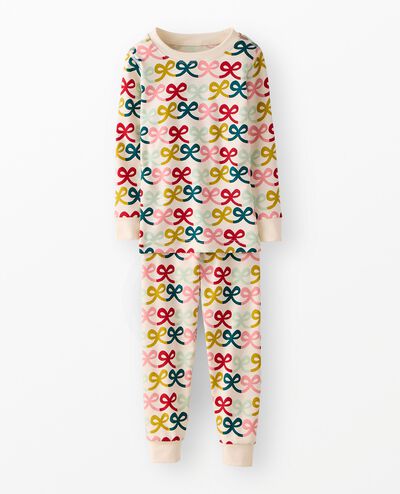 Holiday HannaSoft™ Stretch Pajama Set in Multi Bows - main