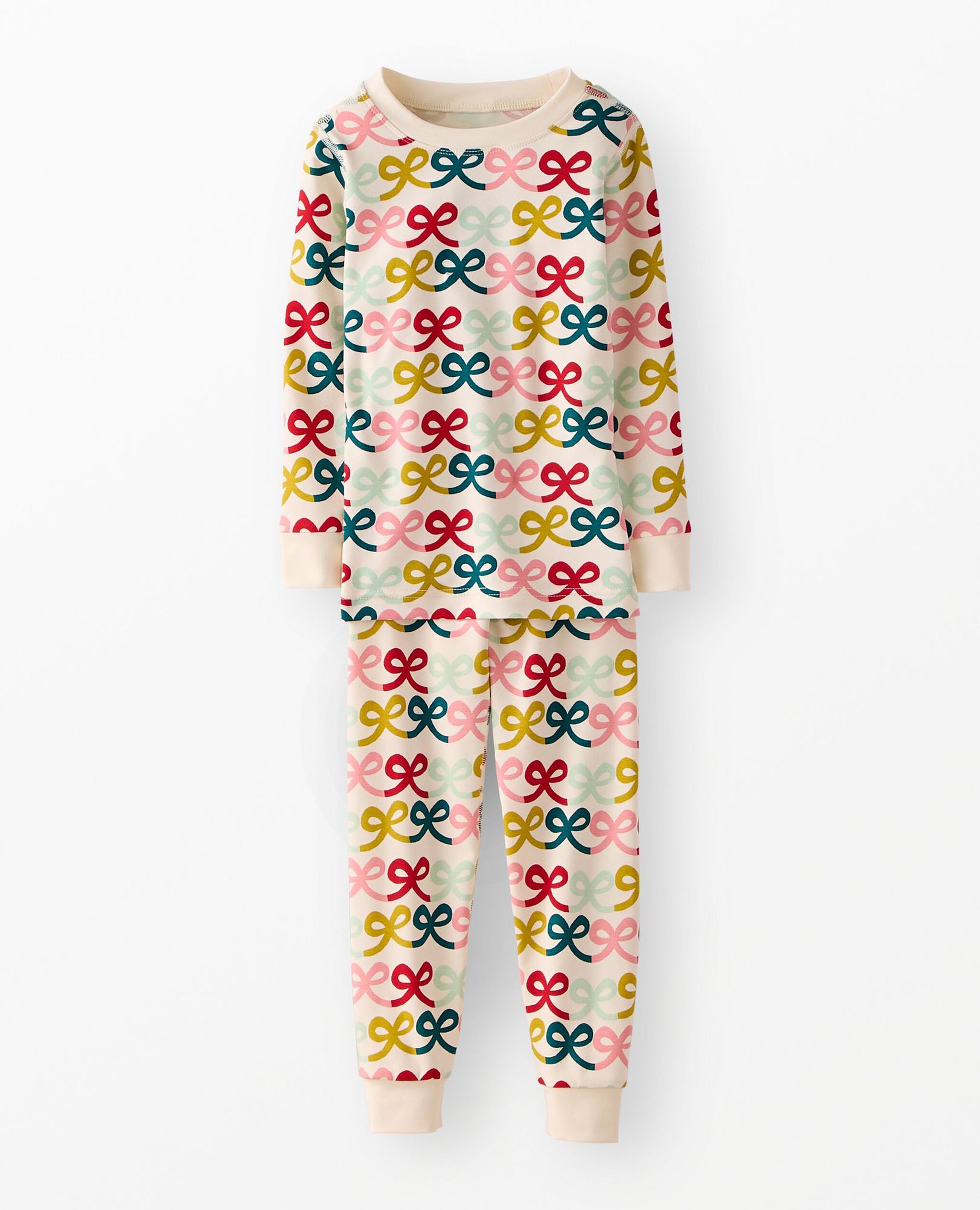 Holiday HannaSoft™ Stretch Pajama Set in Multi Bows - main