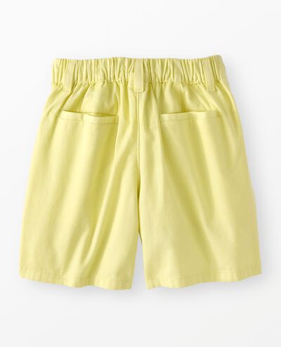 Twill Shorts in Lemon Ice - main