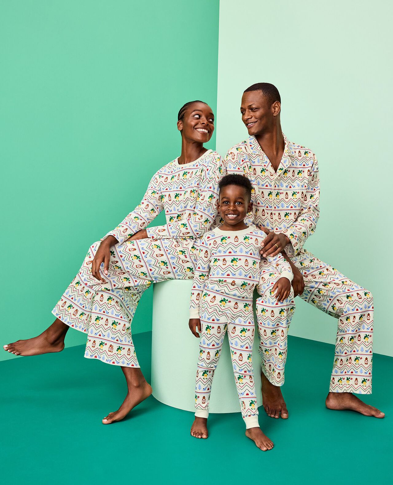 Adult Elf™ Flannel Pajama Pants in Elf Fairisle - main