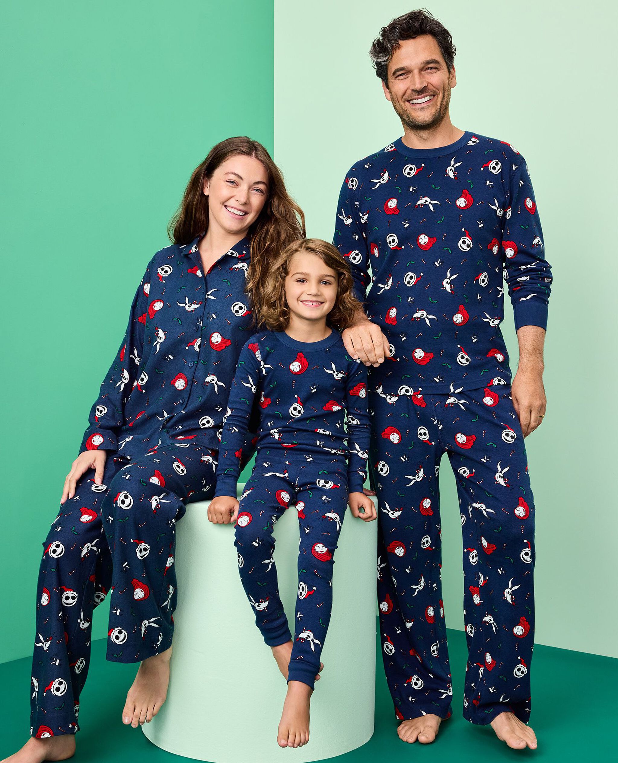 Women's Disney Tim Burton's The Nightmare Before Christmas Flannel Pajama Set in Nightmare Before Christmas - main