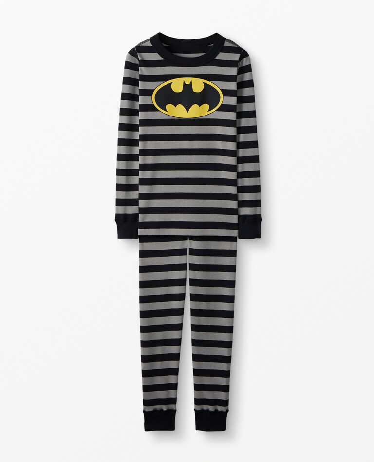 DC Batman Basic Long John Pajamas in Black - main