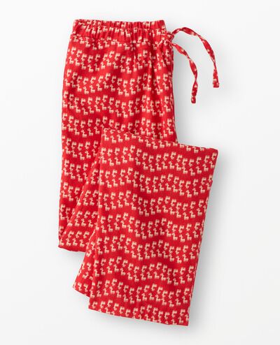 Adult Holiday Flannel Pajama Pants in Flying Dear Deer - main