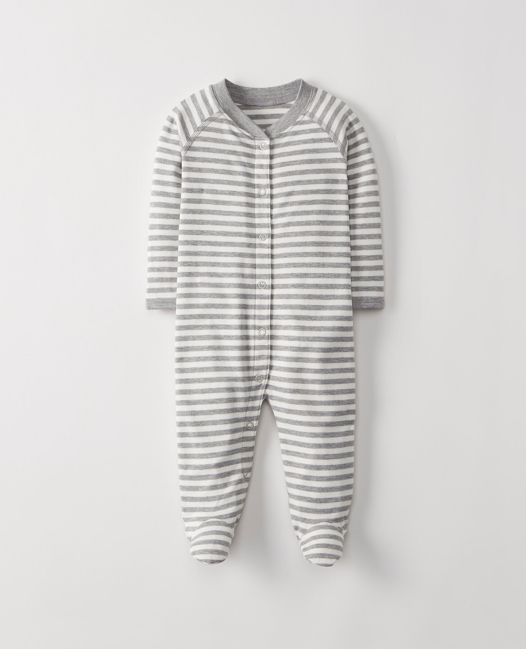 Little Sleepers With Feet In Organic Pima Cotton