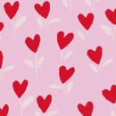 Women's Long Sleeve HannaSoft™ Pajama Set in Red Sweetheart Garden - swatch