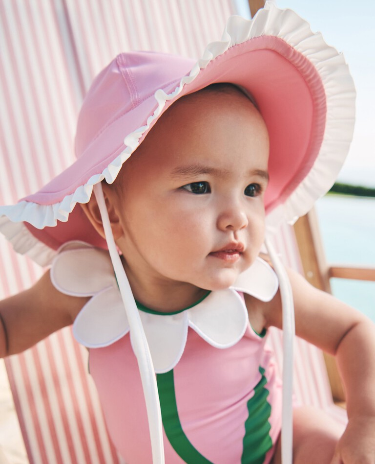 Baby Swimsuit & Sun Hat Set in Daisy - main