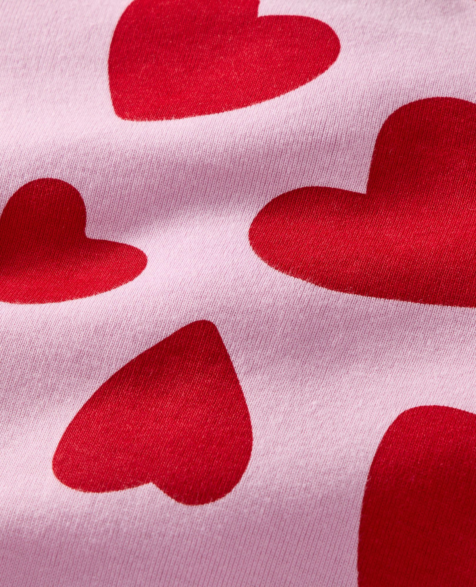 HannaJams™ Sleeper in Artful Hearts on Pink - main