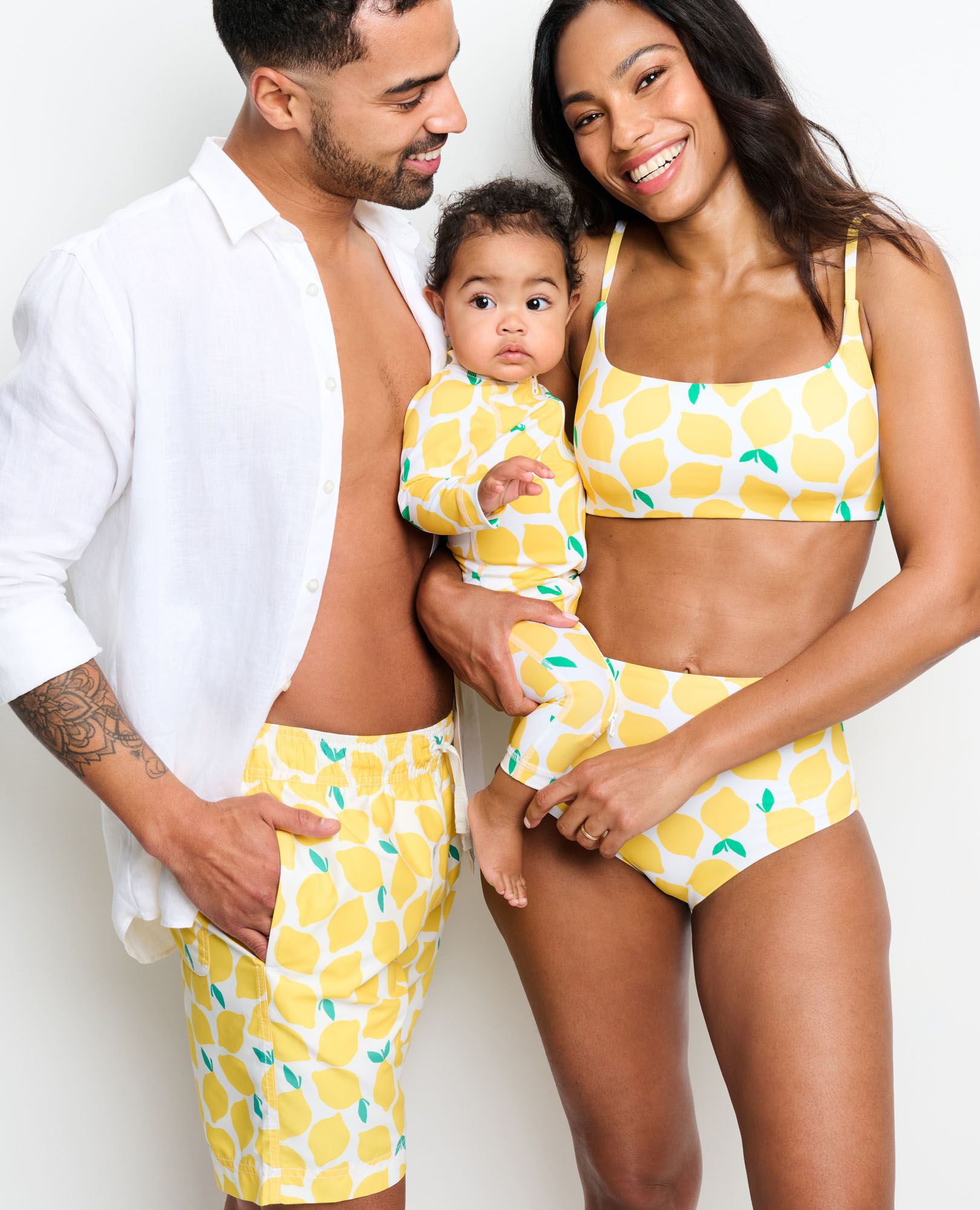 Baby Print Full Body Rash Guard Swimsuit
