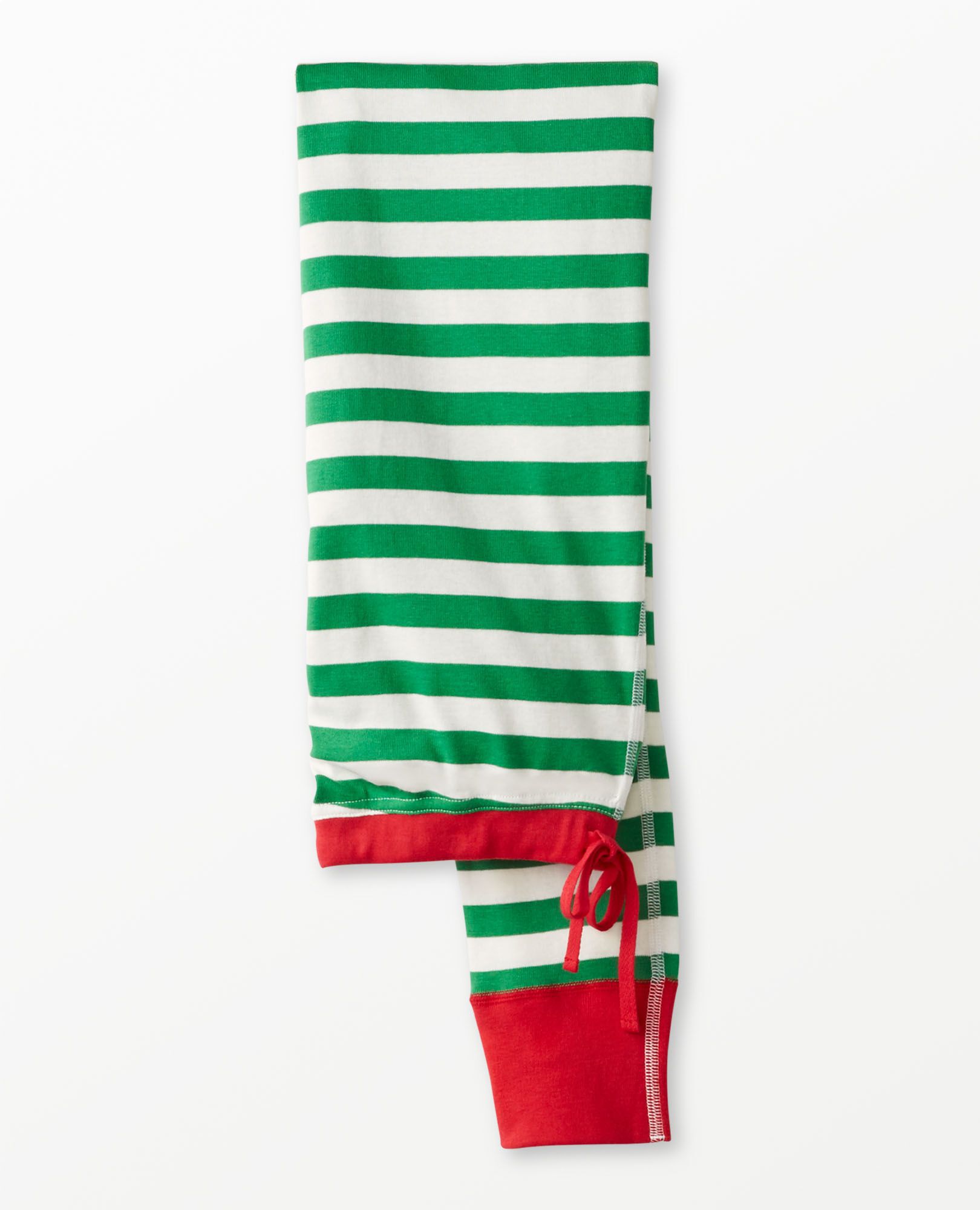 Green and red pajama pants top