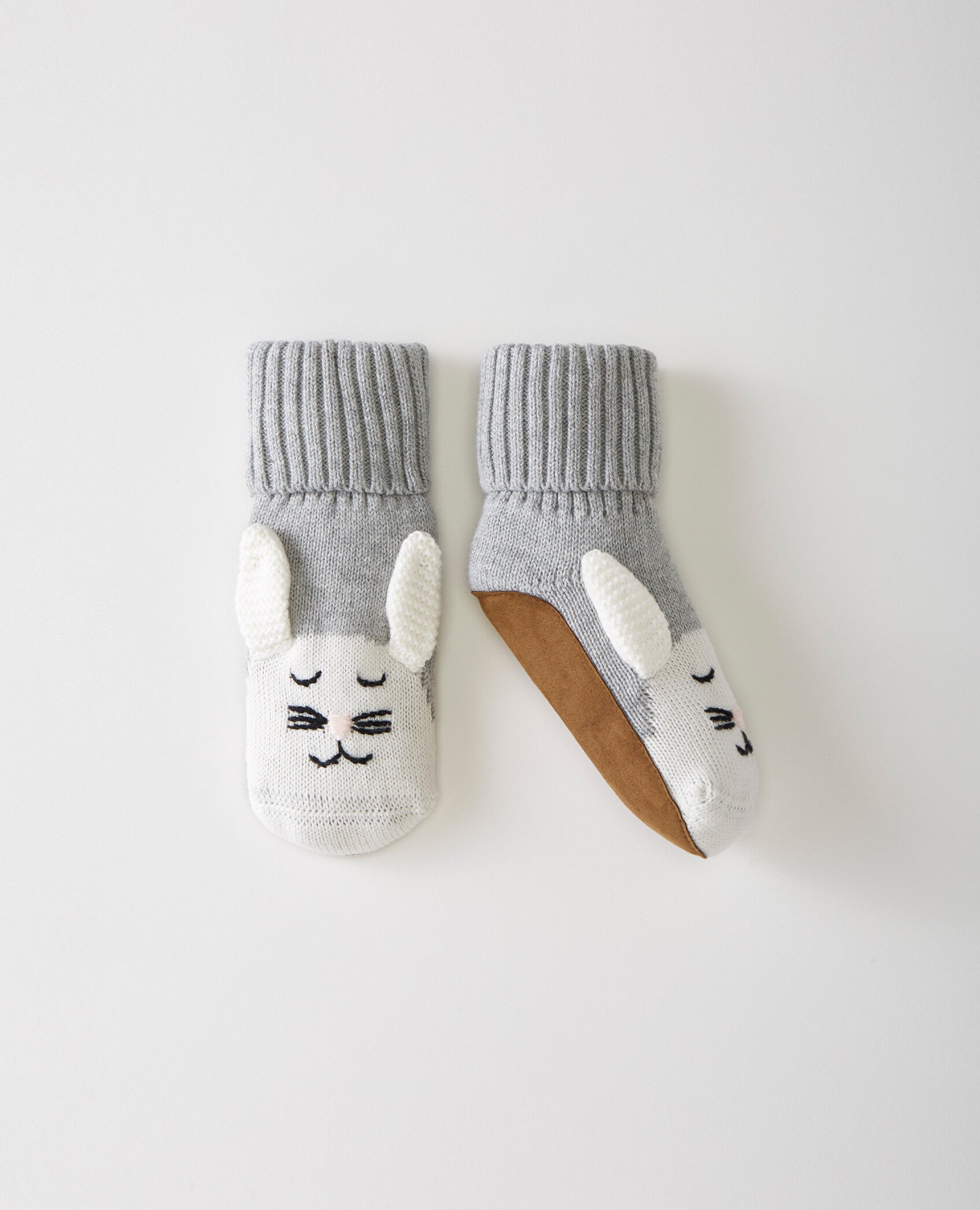 Sweaterknit Booties In Organic Cotton