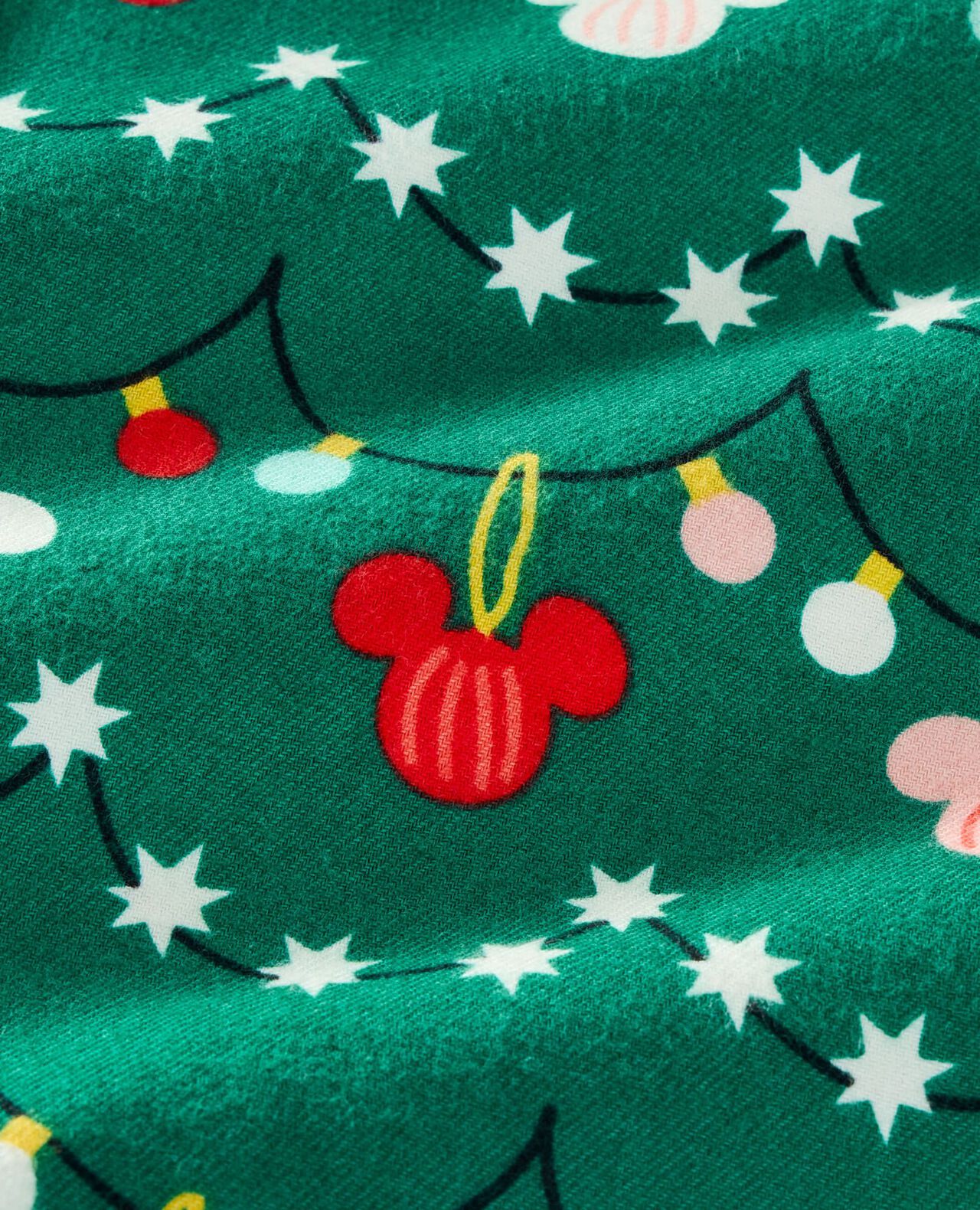 Adult Disney Mickey Mouse Holiday Flannel Pajama Pants in Mickey Garland - main