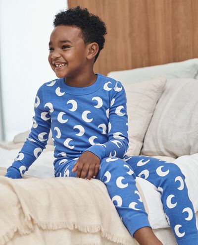 HannaJams™ Pajama Set in Crescent Moon on French Blue - main