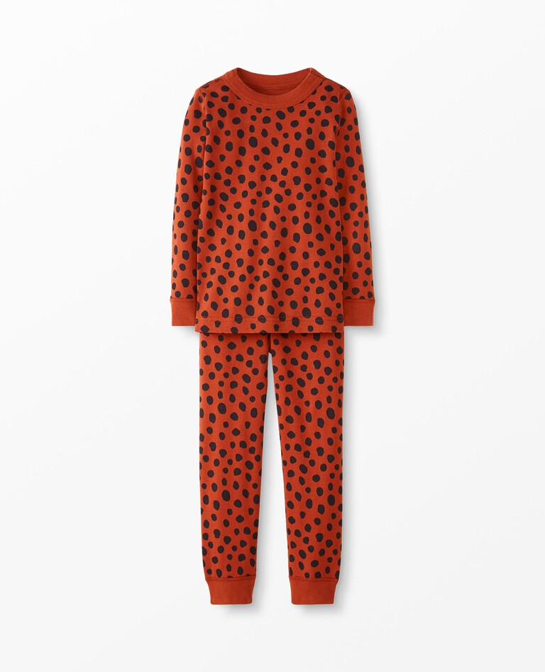 Long John Pajama Set in Mini Spots - main
