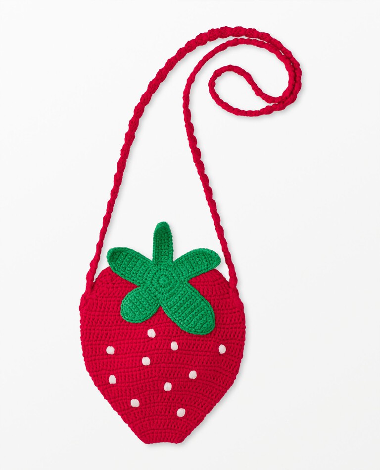 Crochet Strawberry Bag in Strawberry - main
