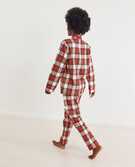 Adult Flannel Pajama Top in Family Holiday Plaid - main