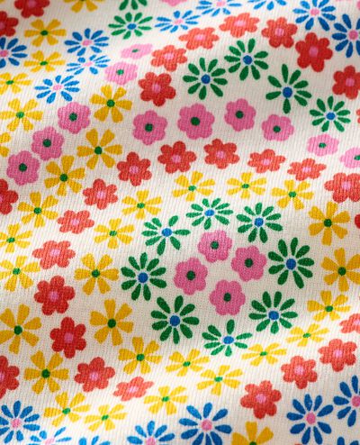 HannaJams™ Sleeper in Swirly Floral on Ecru - main