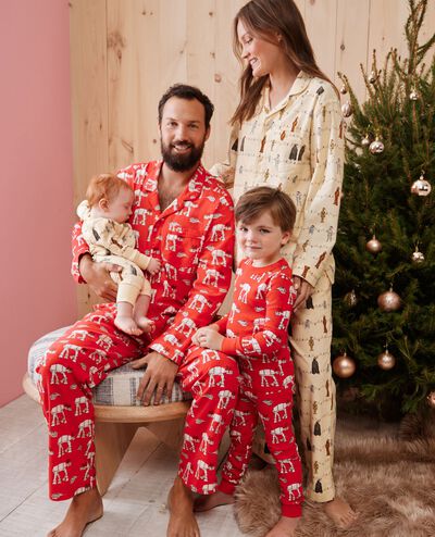 Adult STAR WARS™ Holiday Flannel Pajama Top in Star Wars AT-AT Walker - main