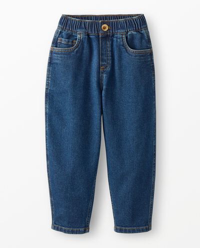 Denim Barrel Pants in Medium Denim Wash - main