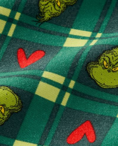 Kids Dr. Seuss Grinch Flannel Pajama Set in Grinch - main
