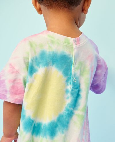 Baby Oversized Tie-Dye Romper in Multi Tie Dye - main