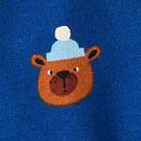 Baby Holiday French Terry Sweatshirt & Sweatpants Set in Winter Bears on Blue - swatch
