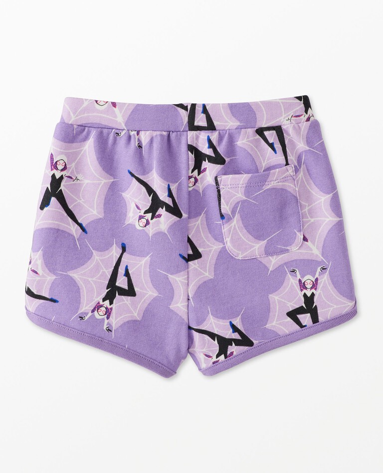 Marvel Ghost-Spider French Terry Shorts in Ghost Spider on Purple - main
